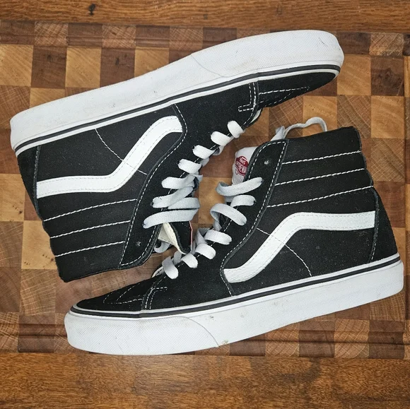 Vans Hightower Black and white suede Size 6.5 men's 8 women's - Picture 14 of 14